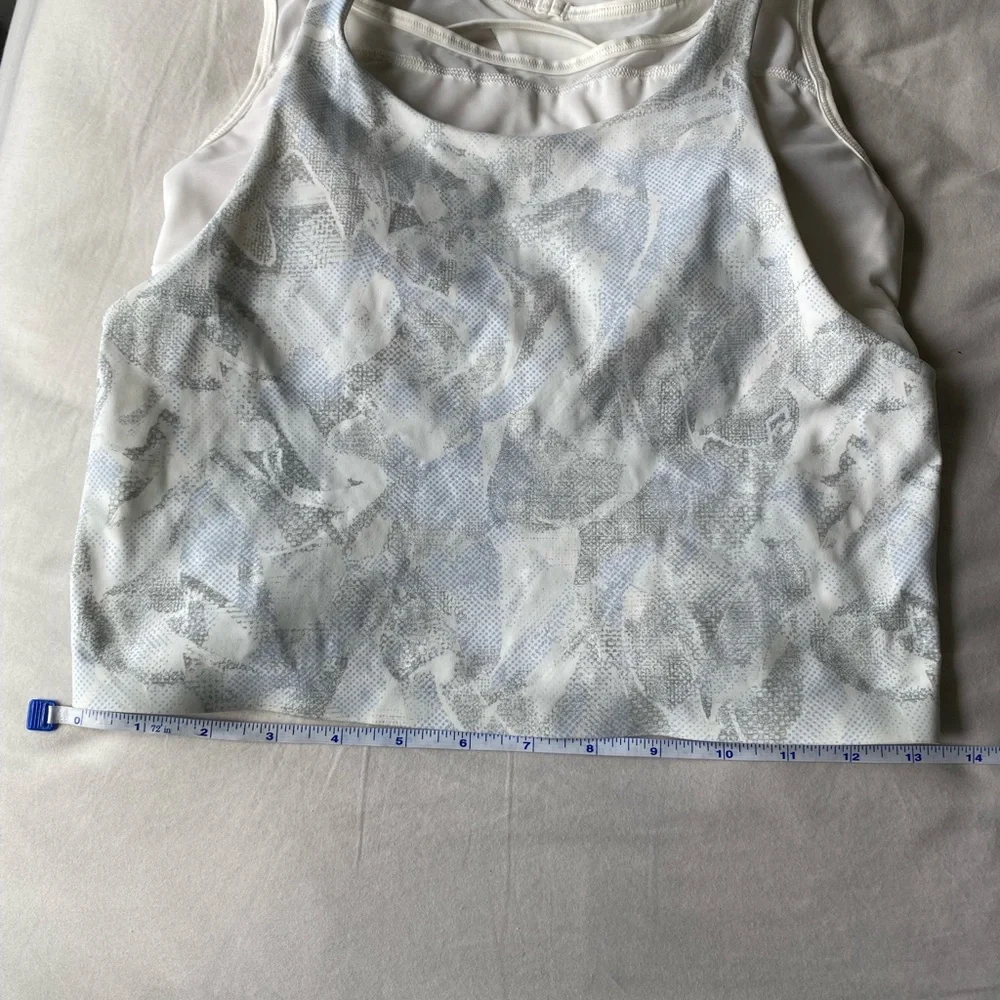 Lululemon Break Free Tank Nulux in Jasmine White Multi size 8 - Picture 8 of 11
